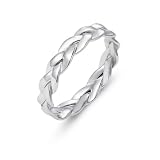 UKCOCO Anillo de Dedo de Mujer Vintage de Aleación Plata Diseño Creativo y Cómodo para Uso Diario y Fiestas, Cómodo y Estilo Sencillo