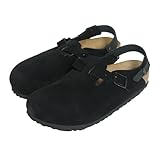 [ビルケンシュトック] サンダル メンズ トキオ スウェード レザー レギュラーフィット (幅広) Tokio Suede Black (26.5 cm)