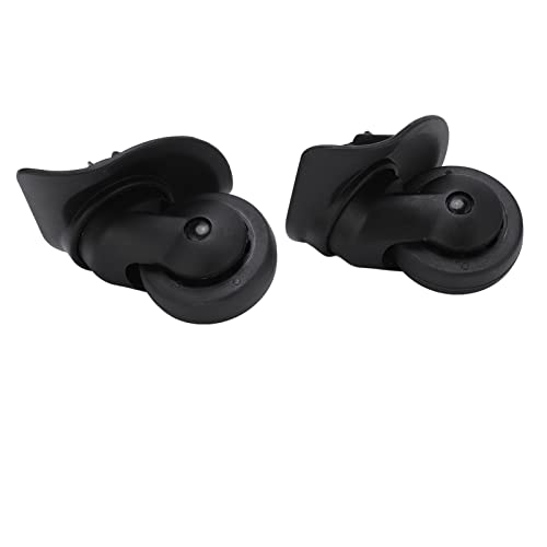 Greensen A Pair of A52 Black Suitcase Replacement Wheels Silent and Wear Luggage Casters, Universal Travel Suitcase Wheel Replacement Casters