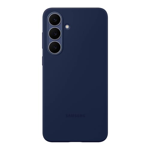 Image of SAMSUNG Galaxy S25 FE Silicone Phone Case, Colorful Phone Cover, Functional, Comfortable Design, Easy to Hold, US Version, Dark Blue