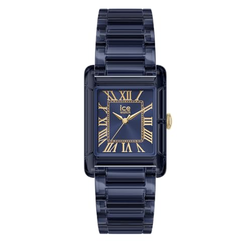Montre bleue pour femme ICE-WATCH Ice Power PW6 boîtier rectangulaire 23x34mm