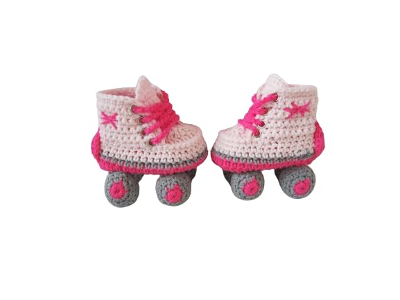 Crochet Baby Roller Shoes, Newborn Sport Shoes, Baby Shower Gift, Baby Booties (0-3 months)