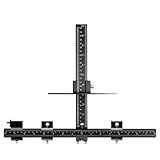 Brfveob 木工用ドリルロケーター ドリルガイド ドリルロケータ 定規 間隔調整 計測 木工ツール 穴あけ 位置決め 電動ドリル 持ち運び便利 家庭用 工業用 業務用 木工愛好家 男女兼用 (フルアルミ合金（ブラック）)