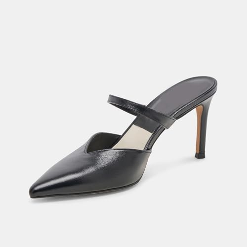 Image of Pointed Toe Heels for Women Slip on Pumps Pointy Stiletto Heels Dressy Sexy Fashion Leather Pumps