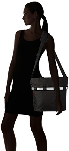 KlickFix Unisex-Adult Farradtaske Bikebasket Oval Sort Fahrradkorb, Schwarz, 34 x 31 17.5 cm EU