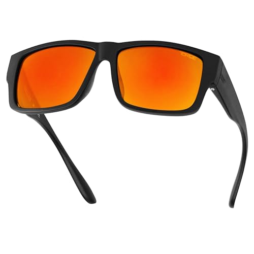 Image of TOROE Z87+ Polarized Safety Sunglasses Matte Black TR90 Frame, ANSI Rated Lens