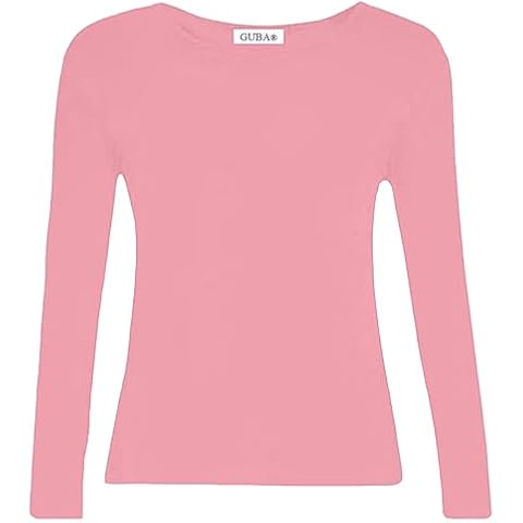 GUBA Girls Long Sleeve Basic T-Shirt Cover