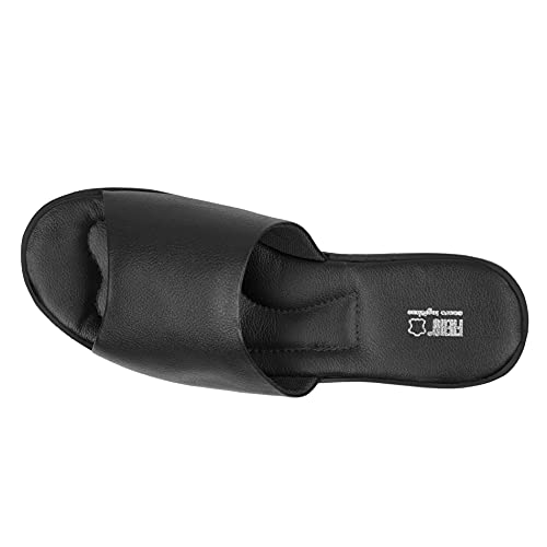 Chinelo feminino Em Couro Fiero Lauren Ref.:222 Preto Preto - 37