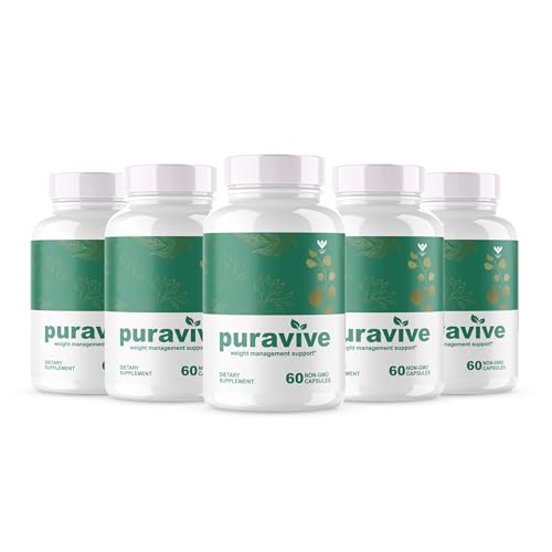 (5 Pack) Puravive - Puravive Capsules, Puravive Pills, Puravive Capsules, Puravive Exotic Rice Method, Purevive, Puravive BAT Levels Exotic Rice Method Reviews - 5 Month Supply (300 Capsules)