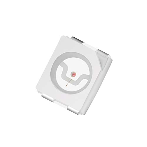 Chanzon 100 pcs 3528 (1210) Red SMD LED Diode Lights Chips (Surface Mount PLCC 3.5mm x 2.8mm DC 2V 20mA) Super Bright Lighting Bulb Lamps Electronics Components Light Emitting Diodes