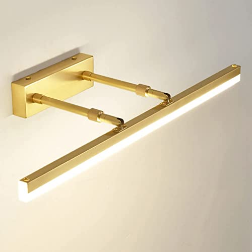 Applique miroir LED 4000K JCAKES en cuivre réglable pour salle de bain 43cm