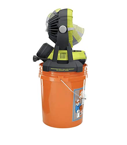 RYOBI 18-Volt ONE 2-Speed Bucket Top Misting Fan (Tool Only)