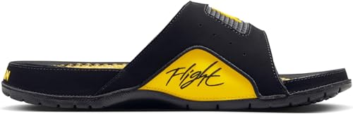 Nike Jordan Hydro IV - Sandalias retro para hombre (negro/amarillo Tour, sistema de talla_calzado de EE. UU., adulto, hombre, numérico, mediano, numérico_11), Negro/Amarillo (Black/Tour Yellow), 44.5