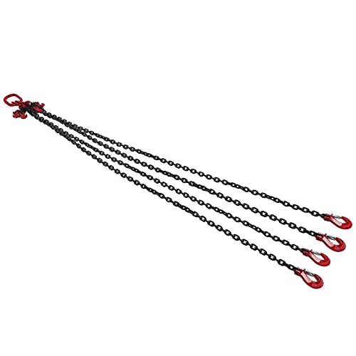 Élingue chaîne G80 4 brins 2m élingue de levage 4t 6mm pour grue de bâtiment et port