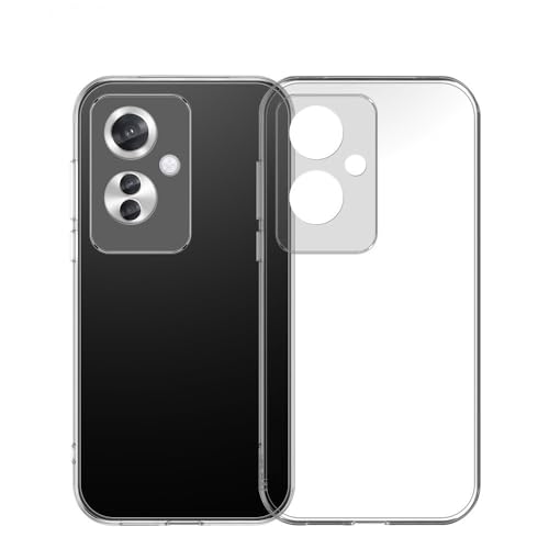 Image of REALCASE Stylish Silicone Back Cover Case for Oppo F25 Pro 5G | Scratch Resistant Protective Crystal Clear Transparent Shock Proof Bumper Back Cover Case for Oppo F25 Pro 5G