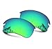 Well-aimed Replacement Lenses Compatible with Oakley Flak Draft OO9364 Sunglasses - Green Iridium Polarized