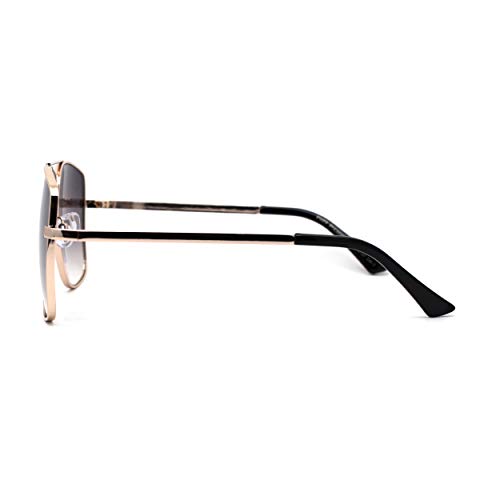 SA106 Mens Extra Oversized Squared Metal Rim Pilots Sunglasses3