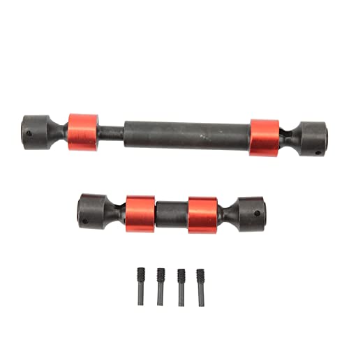 Steel RC Center Drive Shaft, Universal Steel CVD Driveshaft Proof for Traxxas REVO 3.3 for E REVO 2.0 (Red)