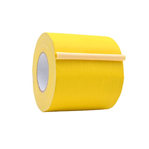WOD Gaffer Tape, Yellow Low Gloss Finish Film, 6 inch x 60 ft. Residue Free, Non Reflective Cloth Fabric, Secure Cords, Water Resistant, Photography, Filming Backdrop, Production