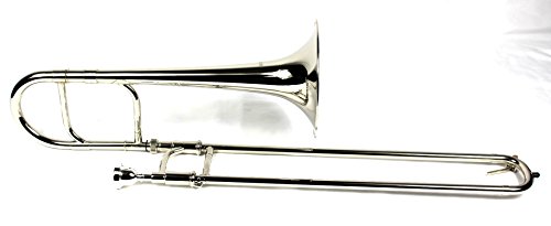 Diginex MOZ-NP-100 Brand New Eb Alto Trombone W/Case And Mouthpiece- Nickel Plated Finish thumb #5