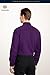 HISDERN 101C Men's Solid Dress Shirt Mens Purple s Long Sleeve Dark Purple Button Down Shirts for Men Casual Solid Formal Business Wedding Shirt Regular Fit M