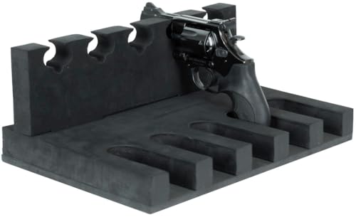 Burg-Wächter Kurzwaffenhalterung für Tresor, Waffenhalter für bis zu 5 Kurzwaffen, Stabiler Schaumstoff, KWH 5, Schwarz