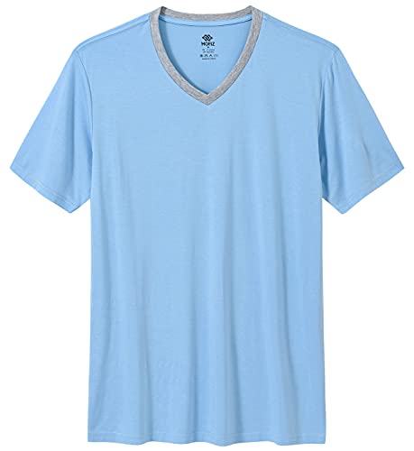 Image of MoFiz Mens Pajamas Set Short Sleeve PJ's Sleep Lounge Sleepwear Cool Pyjama Summer Sets Comfortable Lightweight