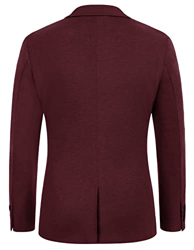 Image of PJ PAUL JONES Men's Casual Knit Blazer Suit Jackets Two Button Lightweight Unlined Sport Coat