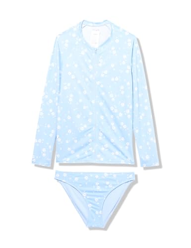Roxy Girls' Dreamer Long Sleeve Zipped Rashguard Set