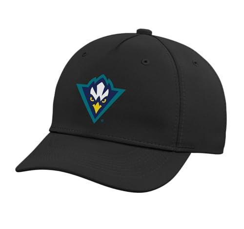 UNC Wilmington Seahawks UNCW29 Adjustable Printed Baseball Hat, Black