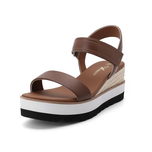 Image of Athlefit Women's Platform Ankle Strap Sandals