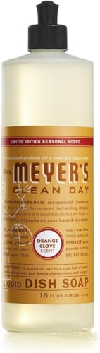 Image of Mrs. Meyer's Clean Day LIMITED EDITION Liquid Dish Soap, 16 fl oz, Variety Pack of 5 Scents - Peony, Mint, Acorn Spice, Fresh Cut Grass, Orange Clove