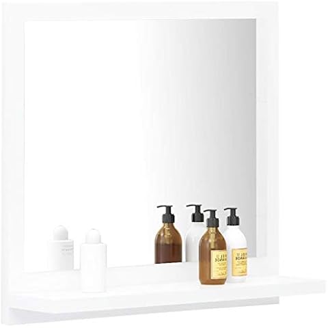 Susany Wall-Mounted Bathroom Mirror with Shelf Cover