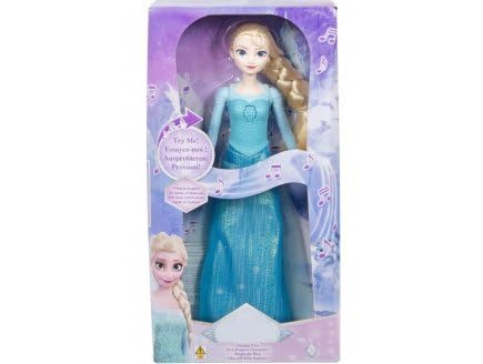 cavernedesjouets Poupée Elsa Qui Chante et Robe de Princesse - Poupee Mannequin Reine des neiges 30 cm - Set Jouet Fille + Carte Offerte