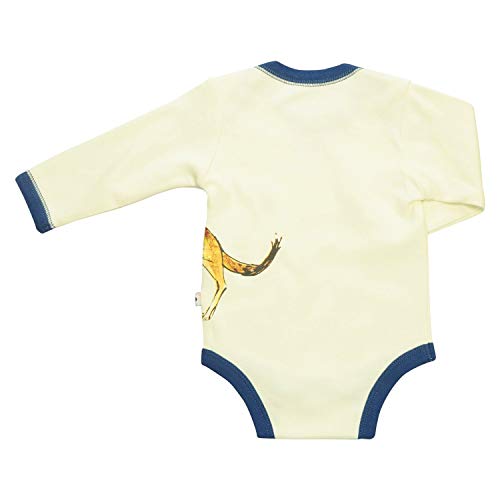 Image of Babysoy Jane Goodall Long Sleeve Animal Pattern Bodysuit