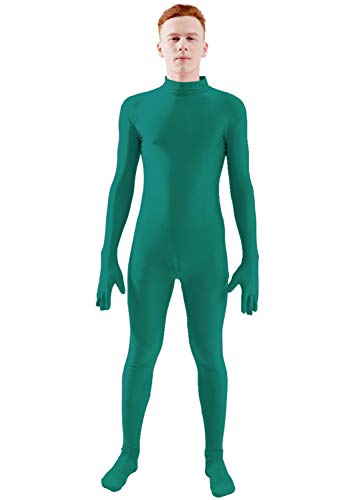 Image of Ensnovo Mens Mock Neck Full Body Unitard Spandex Zentai Suits Costumes