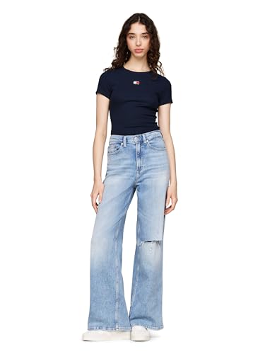 Tommy Jeans Women's Graphic Tee with Embroidered Flag Detail3