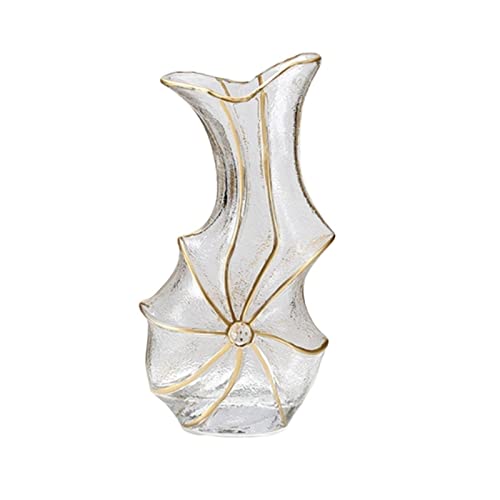 Vase en verre transparent YRYRYW pot de bureau et support décoration maison intérieur