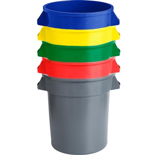 Caneca de basura rectangular de plástico 23 galones miniatura 3