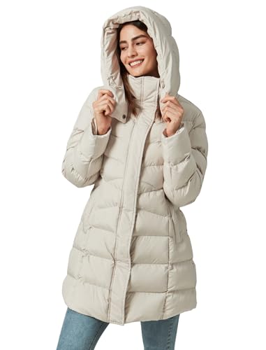 Women's Winter Warm Long Puffer Jacket Detachable Hood Quilted Thicken Coats3