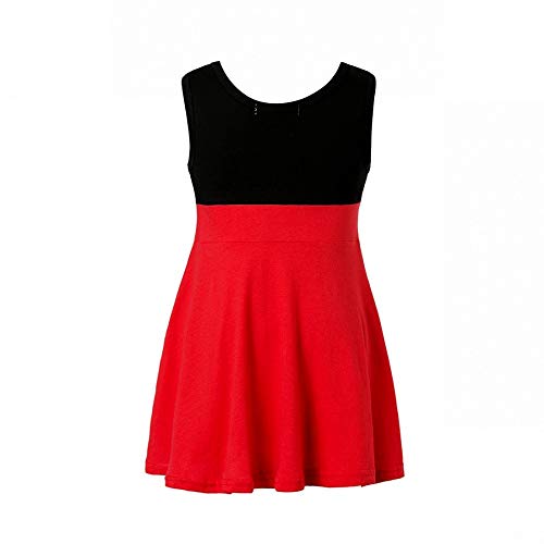 Girls Mickey Dress for Toddler Cotton Sleeveless Bow Red Dress Mickey Minnie Dresses3