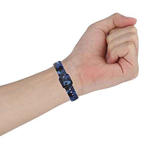 Image of Band Strap Belt with Buckle for Samsung Galaxy Fit E R375 Smart Band (Army Blue) (Note: Not Compatible to Any Other Models Except Samsung Fit E R375 Band) (Army Blue)