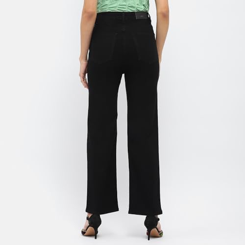 Image of Madame Solid Wide Leg Jeans