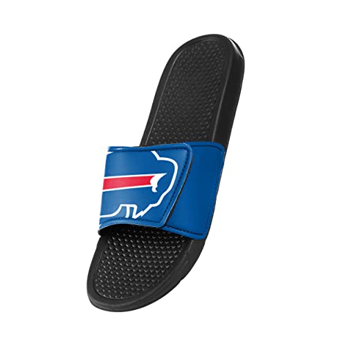 Image of FOCO mens NFL Team Cropped Big Logo Shower Sport Slide Flip Flop Sandals