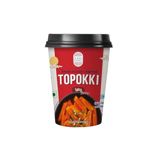 Good Seoul Korean Rice Cake Topokki Spicy Flavour • Spicy, Sweet and Delicious K-Food, 4 oz ℮ 113 g