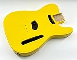 Electric Guitar Body Alder Tele Style DIY Guitar Body Graffiti Yellow