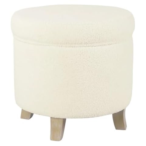 HomePop Round Storage Ottoman Cover
