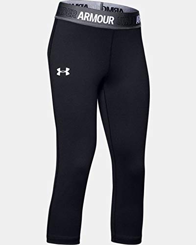 Under Armour Girls' HeatGear® Armour Capris YSM Black