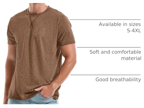 Image of KLIEGOU Men's T-Shirts - Premium Cotton Crew Neck Tees S - 4XL