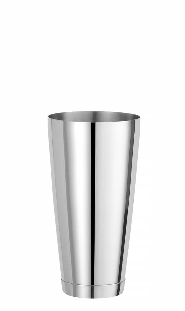 HENDI Shaker bostoński, BarUp, bez szklanica do shakera bostońskiego, wyważony, błyszczącym wykończeniem, shaker do koktajli, 0,8L, ø92x(H)175mm, stal nierdzewna, srebro
